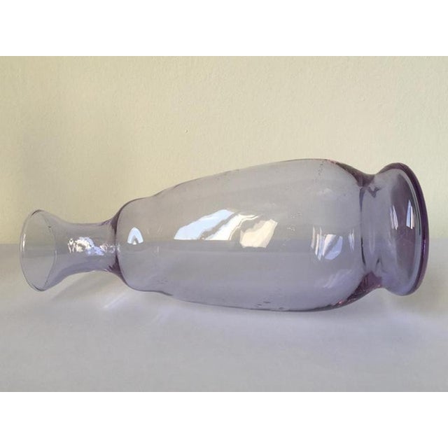 Purple Postmodern Purple Murano Glass Bottle, Italy, 1960s For Sale - Image 8 of 18