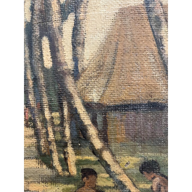 Sannemann, Île Animée, Oil on Canvas on Cardboard, Framed For Sale - Image 6 of 13