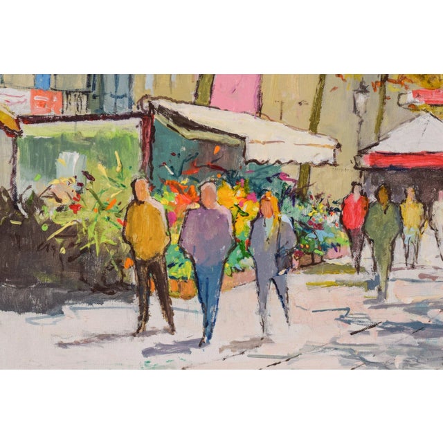 Vibrant Market Scene, 2014, Oil on Canvas, Framed For Sale - Image 3 of 12