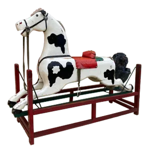 Carved Wood Rocking Horse Manner of Whitney Reed Corporation Leominster, Massachusetts Circa Late 1800s
