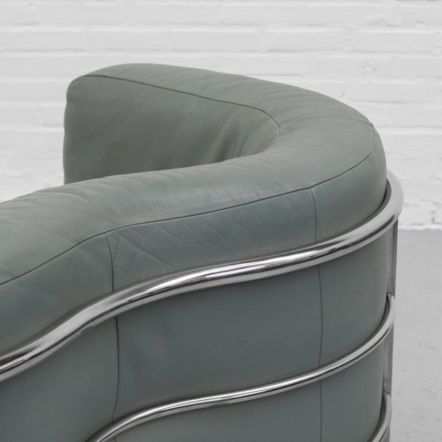 Metal Onda Three-Seater Sofa by De Pas, Durbino and Lomazzi for Zanotta, 1980s For Sale - Image 7 of 13