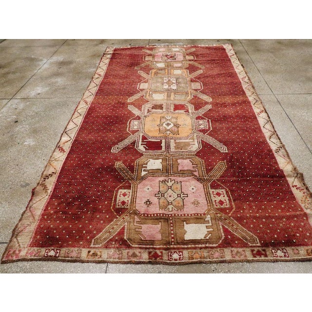 Mid 20th Century Galerie Shabab Collection Mid-20th Century Turkish Anatolian Rug For Sale - Image 5 of 10