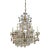 Antique Italian Pagoda Form Beaded Crystal 6 Light Chandeliers For Sale