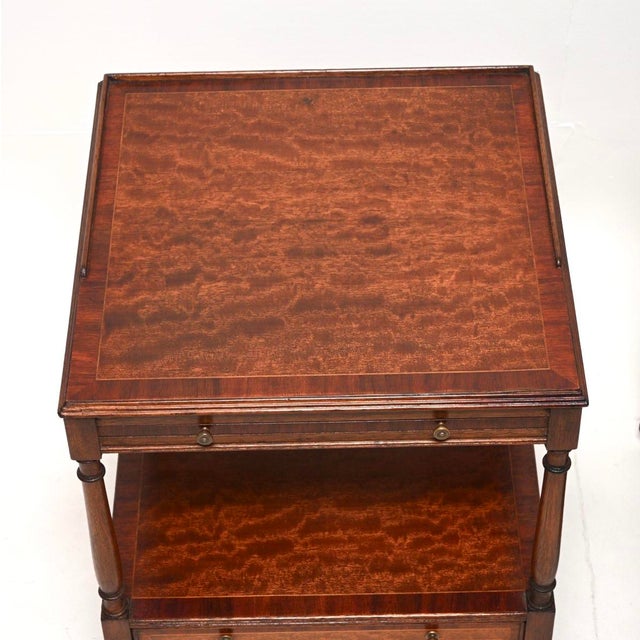 Georgian Satinwood Side Tables, 1950s, Set of 2 For Sale - Image 10 of 14