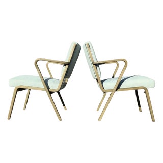 Set of Bauhaus Easy Chairs by Selman Selmanagic for VEB Deutsche Werkstätten Hellerau, German USSR, 1950s For Sale