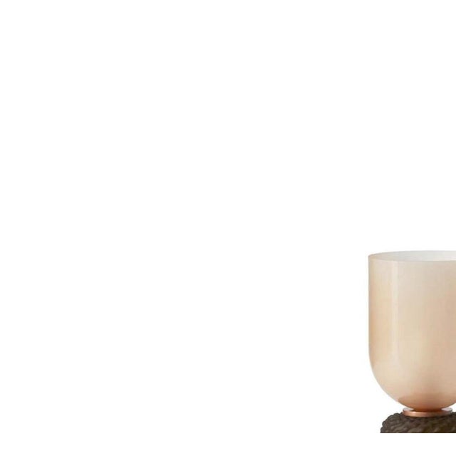 Mid-Century Ficupala Table Lamp in Metal, Marble, & Blown Glass from Cassina For Sale - Image 3 of 9