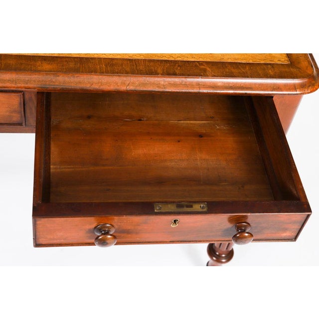 Antique Victorian Partners Desk, 1800s For Sale - Image 15 of 18