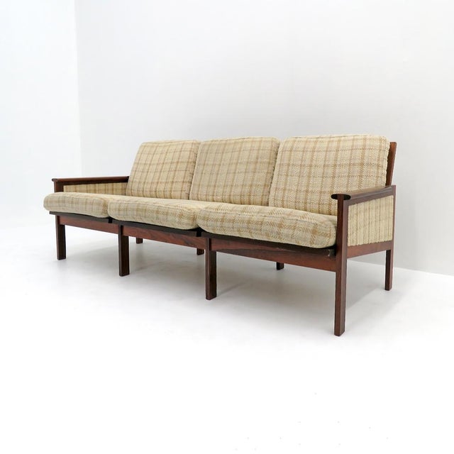 1950s Illum Wikkelsø “Capella” Three Seater Sofa in Rosewood, 1950 For Sale - Image 5 of 10