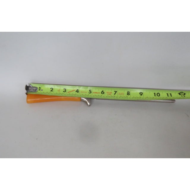 Knife Sharpening Steel Rod Mid Century Style Butterscotch Bakelite Handle 5100b For Sale - Image 9 of 10
