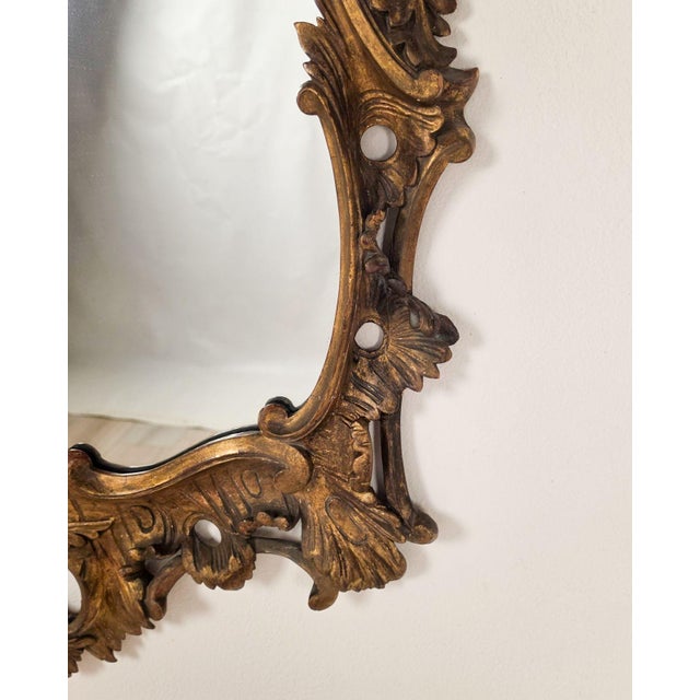 1920s George III Style Gilt Wood Mirror For Sale - Image 5 of 5