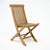 Mid-Century Modern Set of Six Folding Teak Chairs, Danish, Mid-Century Modern Style For Sale - Image 3 of 9