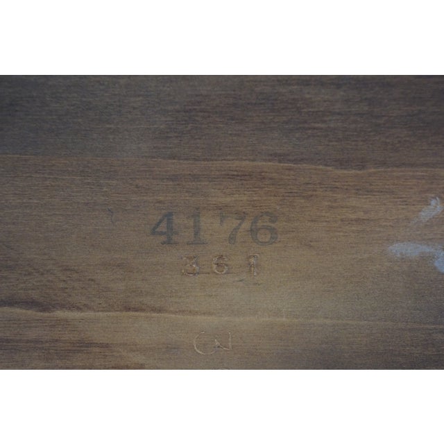 Brown Mid Century French Louis XVI Style Crotch Walnut Nesting Tables Set of Three For Sale - Image 8 of 18