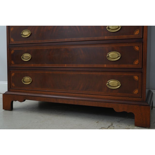 Hekman Flame Mahogany Secretary Desk For Sale - Image 16 of 18