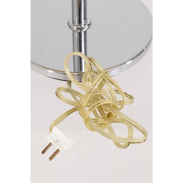 Mid 20th Century Pair of Walter Von Nessen Chrome Swing Arm Table Lamps For Sale - Image 5 of 7