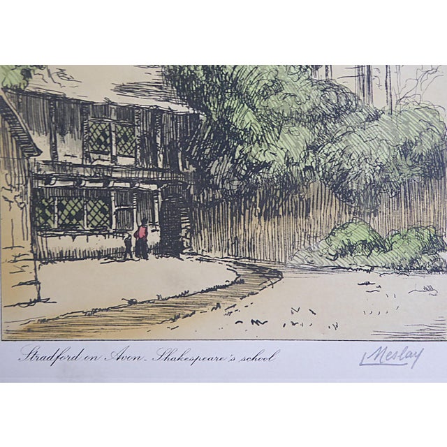 Group of 5 French Etchings by L. Meslay Early 20th Century England & France For Sale In Miami - Image 6 of 18