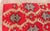 Textile Vintage Turkish Tulu Rug With a Modern Design in Red Background For Sale - Image 7 of 13
