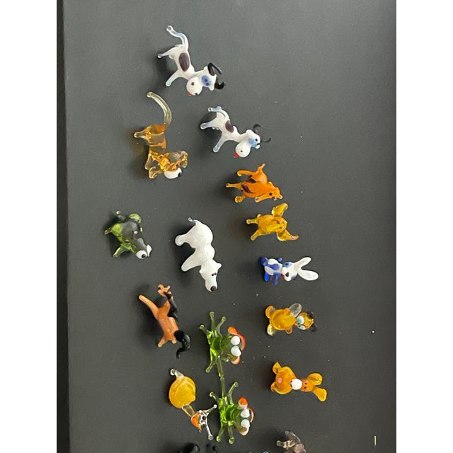 1970s 25 Miniature Blown Glass Animalia Figurines For Sale - Image 4 of 7