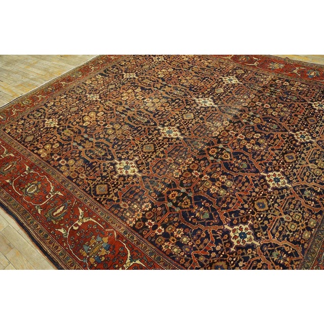 Late 19th Century Persian Sarouk Farahan Carpet ( 8' 4" x 9' 4" - 254 x 384 ) For Sale - Image 12 of 12
