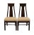 Chinoiserie Set of 2 High End Walnut Asian Chinoiserie Dining Side Chairs For Sale - Image 3 of 13