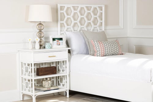 Honeycomb Bed Twin Extra Long - White Bedframes