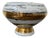 Mid 20th Century Italian Ceramic White Gold and Black Bowl For Sale