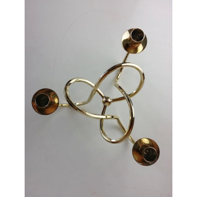 Gold Vintage Friendship Knot Candleholder by Josef Frank for Svenskt Tenn, 1938 For Sale - Image 8 of 9