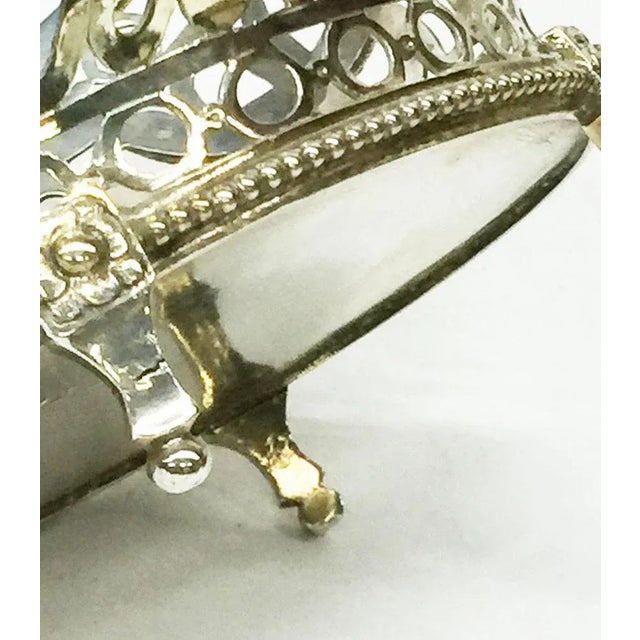 Metal Dutch Silver Bonbon Baskets from Reeser and Son, Fa. G.C., The Hague, Set of 2 For Sale - Image 7 of 10