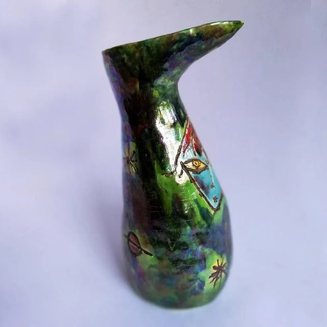 Mid-Century Italian Ceramic Vase by Bedin Lina, 1956 For Sale - Image 6 of 10