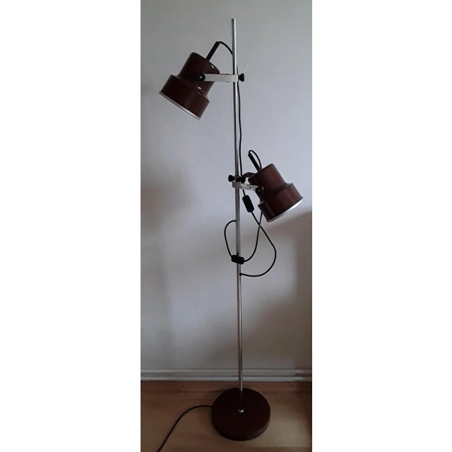 Vintage Brown Metal Floor Lamp, 1970s For Sale - Image 6 of 6