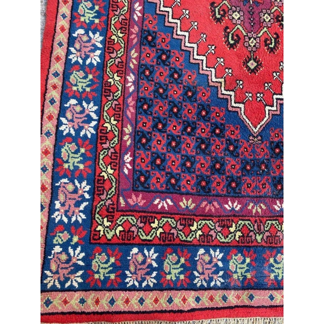 Rustic Vintage Tunisian Rug For Sale - Image 3 of 14