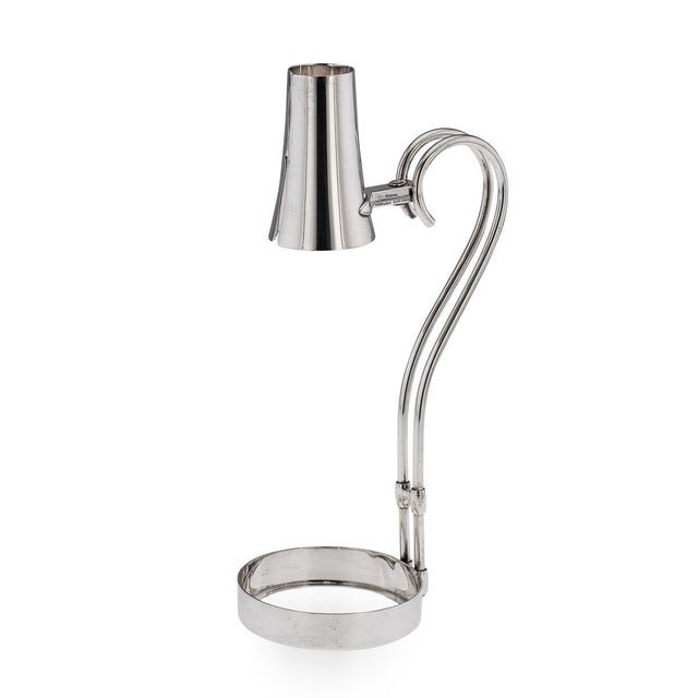 Antique American Art Deco Silver Wine Bottle Holder from Cartier, 1920 For Sale - Image 14 of 14