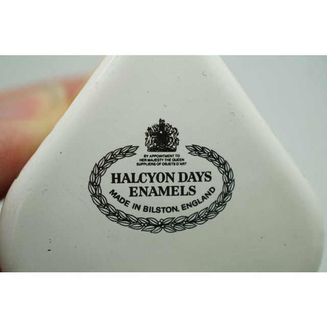 Halcyon Days England Enamel Heart Shaped I Love You Trinket Keepsake Box 2" For Sale - Image 10 of 12