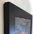 Contemporary Fireside by Lisa Fricker | Oil on collage on board Portrait of a woman by a firelight backdrop For Sale - Image 3 of 4