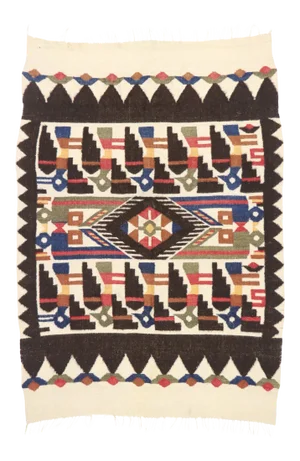 Vintage South American Peruvian Kilim Rug - 05'04 X 07'06