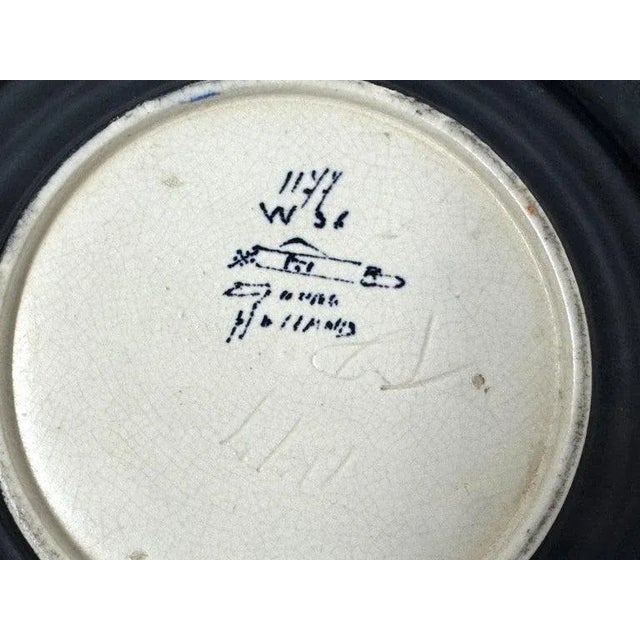 Large Ceramic Gouda Charger Made in Holland For Sale - Image 11 of 12