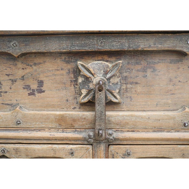 Antique Chinese Elm Shanxi Province Hall Cabinet/Altar Table, late Qing Dynasty, c. 1880, from Shanxi province. With...