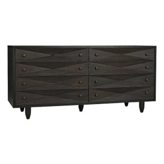 NOIR Diamond Double Chest, Ebony Walnut For Sale