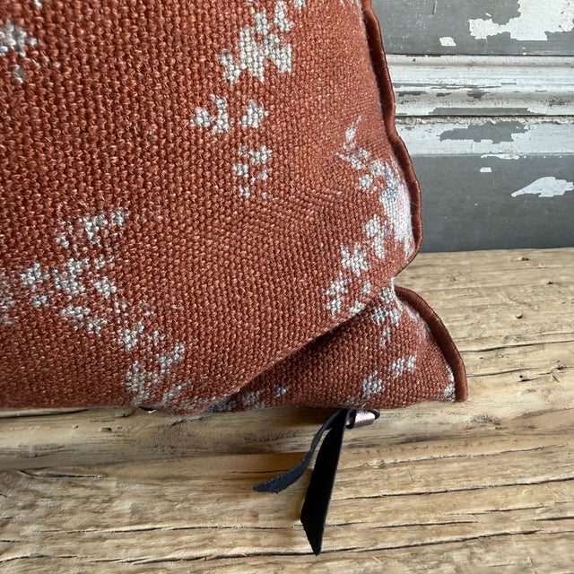 French French Linen Accent Cover– Pompadour Argile 20 For Sale - Image 3 of 7