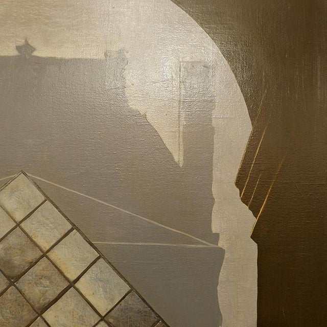 Textile Max, Untitled, 1991, Oil on Canvas For Sale - Image 7 of 16