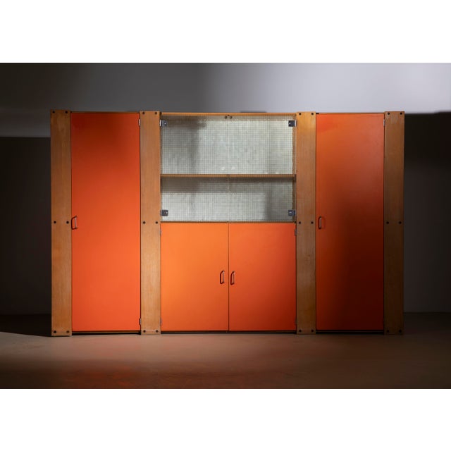 An extraordinary, museum-quality radical modernist highboard (tall credenza / stipo), designed by the legendary Venetian...