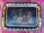 Metal Antique Hand Stenciled and Painted Tole Tray For Sale - Image 7 of 7