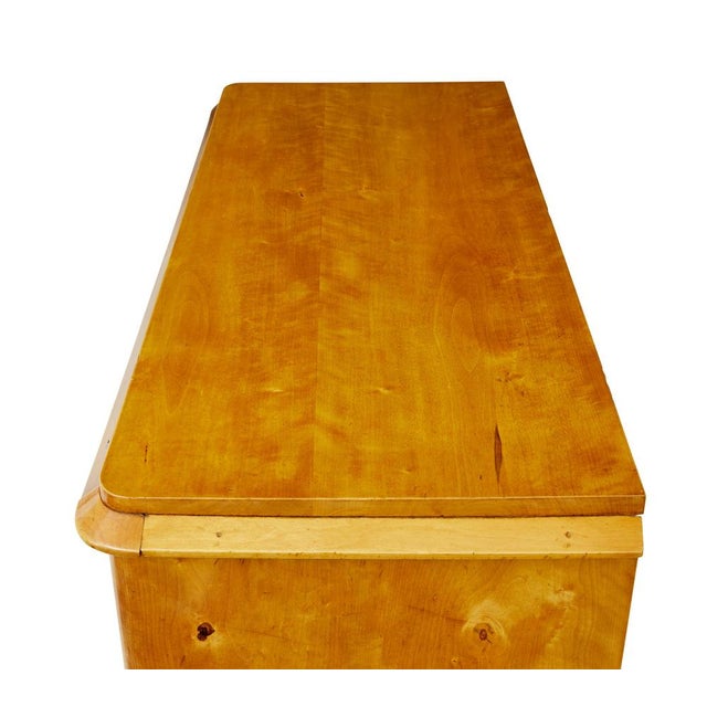 Late 19th Century Swedish Empire Revival Birch Chest of Drawers, 1870s For Sale - Image 5 of 11