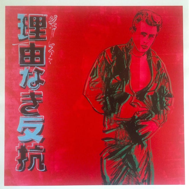 Andy Warhol Estate Vintage 1990 Lithograph Print " James Dean - Rebel Without a Cause " 1985 For Sale - Image 11 of 12