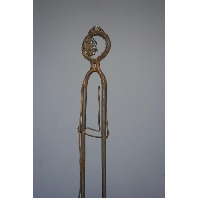 Metal Sculpture of a Standing Figure, 20th Century For Sale - Image 4 of 8