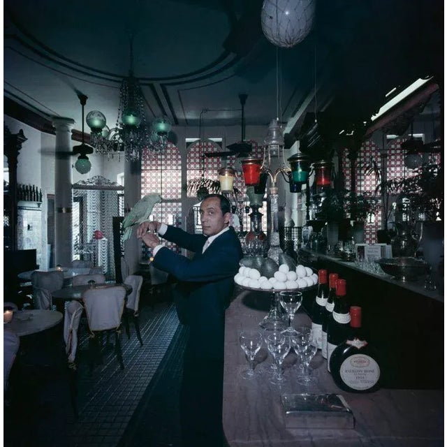Monocled Miss 30 x 40 1964 Renata Boeck enjoying breakfast in bed at the Regency Hotel in New York, 1964. Slim Aarons Slim...