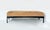 Cognac-Colored Alcantara Bench, 1980s For Sale - Image 3 of 10