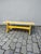 Vintage Trestle-Style Country Farmhouse Bench Storied Patina For Sale - Image 11 of 12