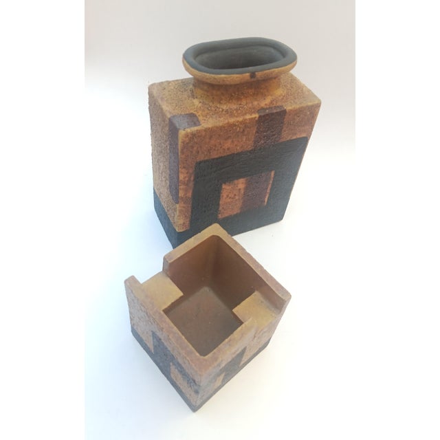Ceramic Vase and Catchall from Bitossi, Italy, 1970s, Set of 2 For Sale - Image 3 of 7