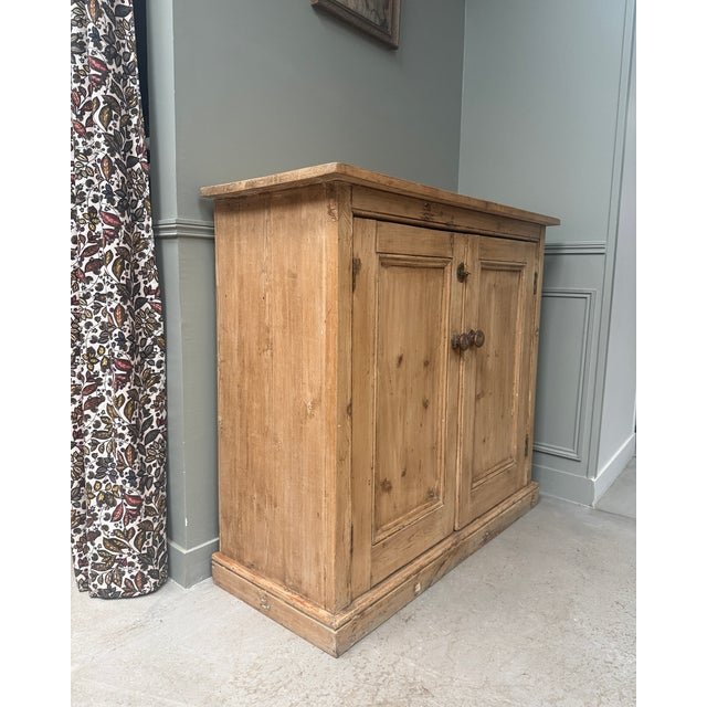 Vintage English Pine Sideboard, 1940s For Sale - Image 10 of 12