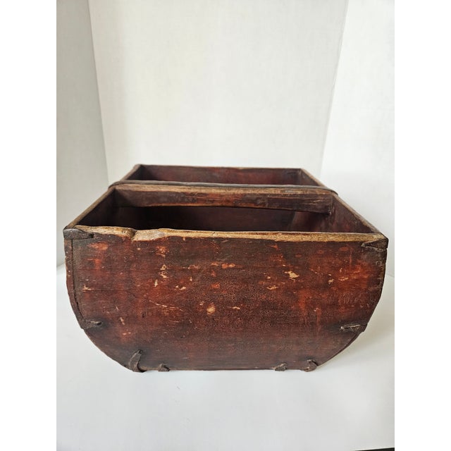 Antique Asian Rice Bin for Measuring and Storing a "Dou" of Rice For Sale - Image 4 of 6